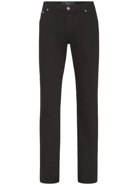 Billionaire crest-motif straight-leg jeans