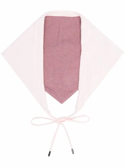 Barrie foulard bicolore à fermeture nouée