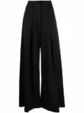 Alberto Biani mid-rise palazzo trousers - Black