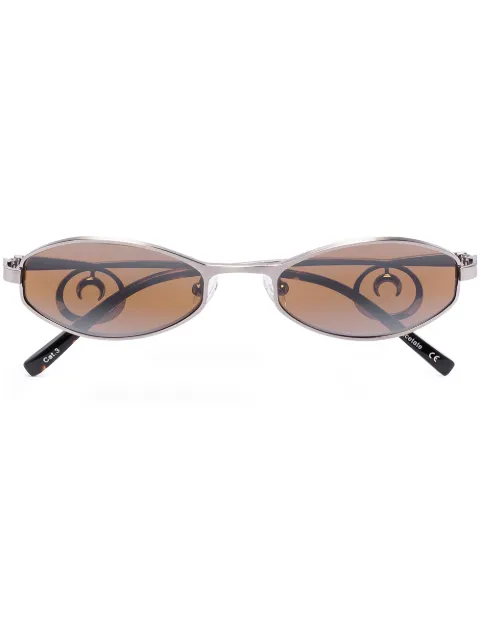 Marine Serre x Vuarnet Swirl oval-frame sunglasses