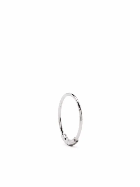 Maria Black 14kt white gold Nancy 12 single hoop