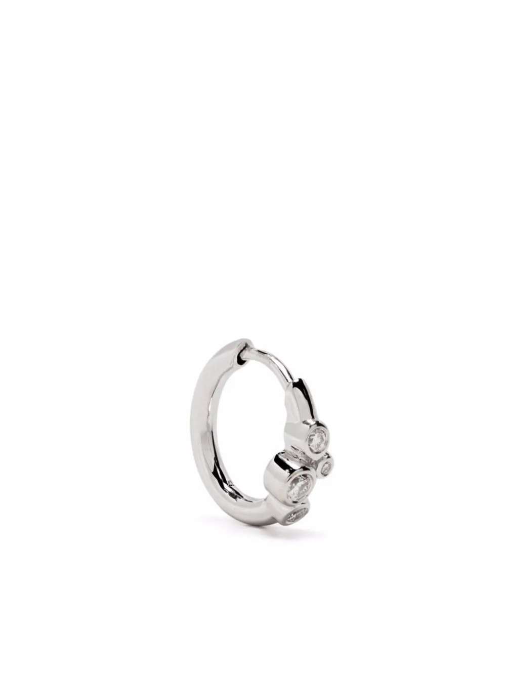 Maria Black Elena ダイヤモンド ピアス 14Kホワイトゴールド - シルバートーン Maria Black Elena ダイヤモンド ピアス 14Kホワイトゴールド - シルバートーン