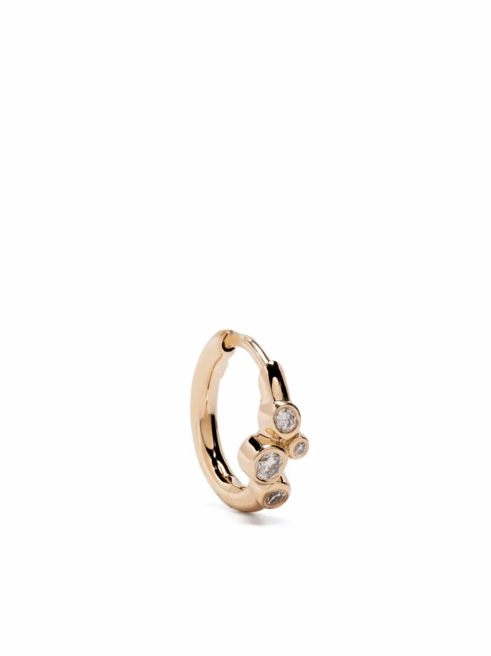 Maria Black 14kt yellow gold Elena diamond huggie hoop | Gold | Image 1