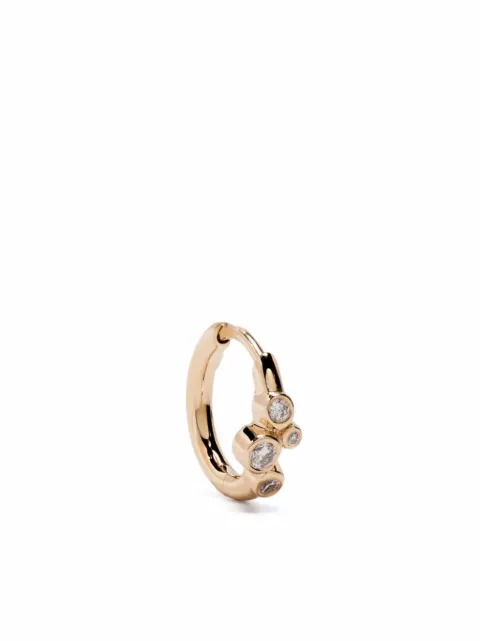 Maria Black Brinco único Elena em ouro amarelo 14k com diamante