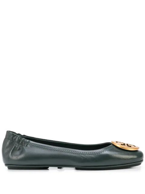 Tory Burch Sapatilha Minnie de couro