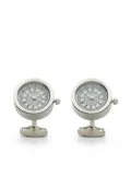 Tateossian Big Ben Watch stainless steel cufflinks - White