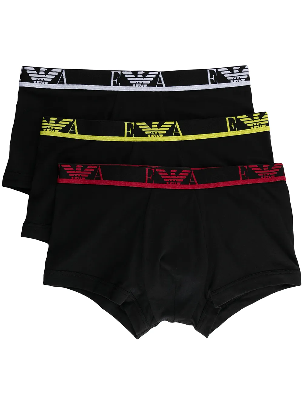 

Emporio Armani 3-pack logo waistband boxer briefs - Black