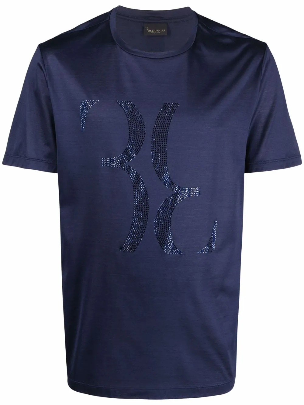 Billionaire Double B embellished short-sleeve T-shirt | Blue | Image 1
