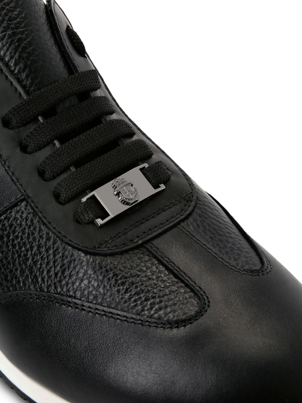 Shop Billionaire Runner Crest-motif Sneakers In Black