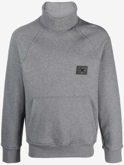 Neil Barrett sweatshirt med rullekrave og logomærke