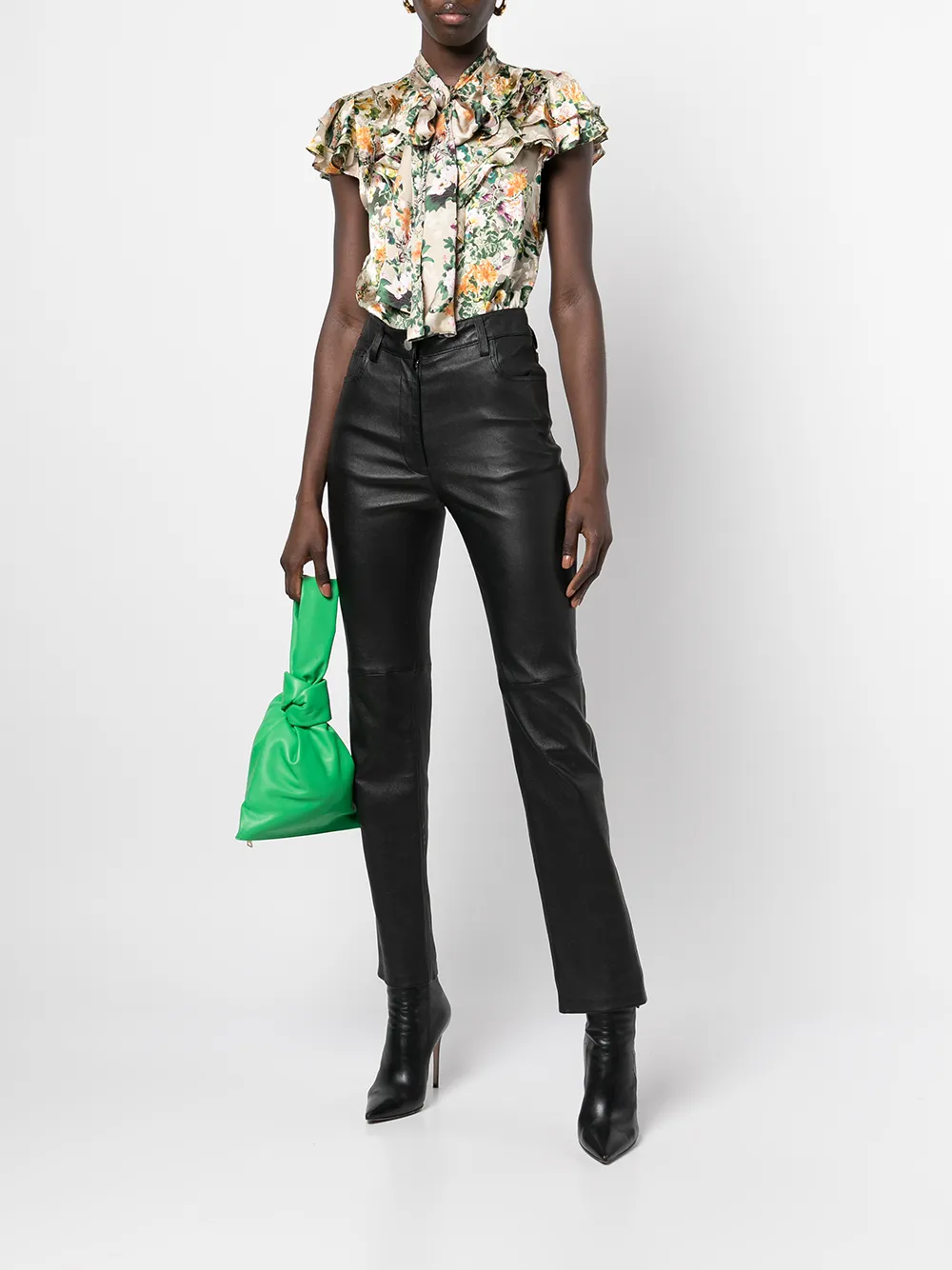 Image 2 of Alice+Olivia Jeannie pussy-bow collar blouse