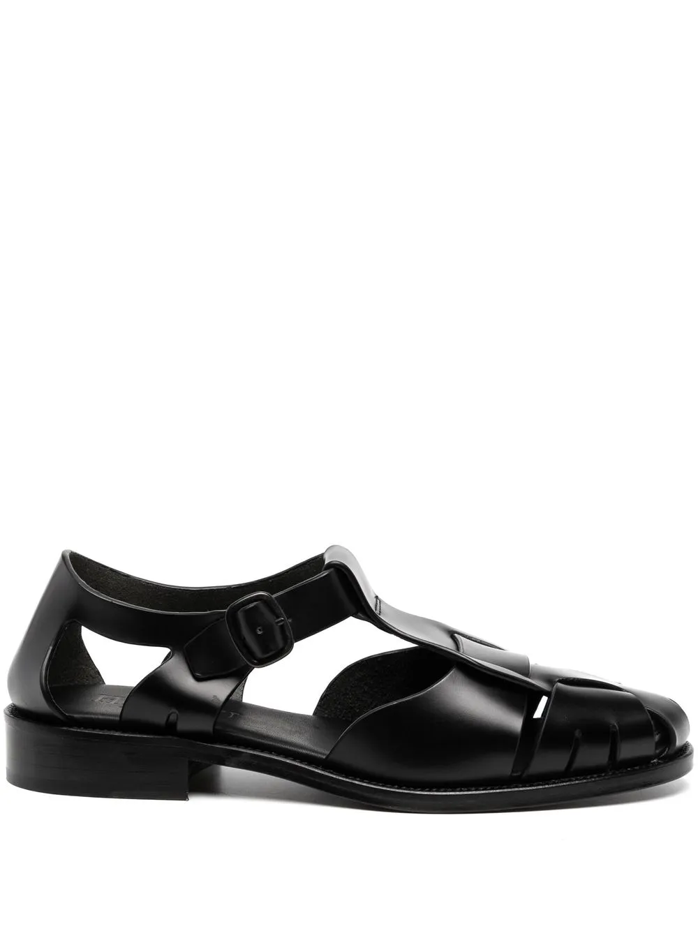 

Hereu Pesca round-toe fisherman sandals - Black