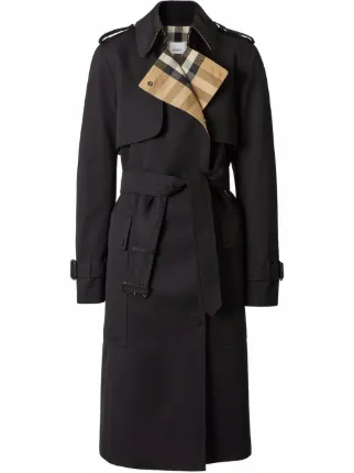 トレンチコート BURBERRY BLACK GABARDINE TRENCH COAT Burberry Black Gabardine Trench Coat | italist