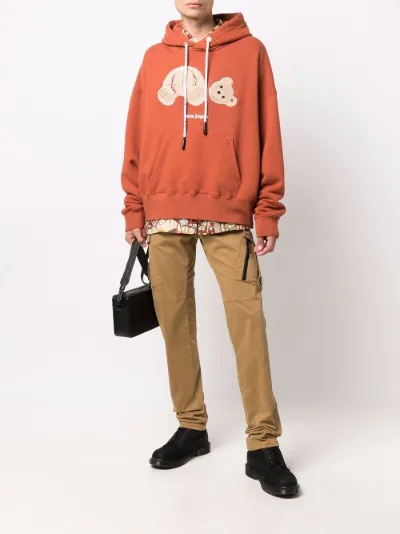 Sale Palm Angels Bear-motif hoodie 