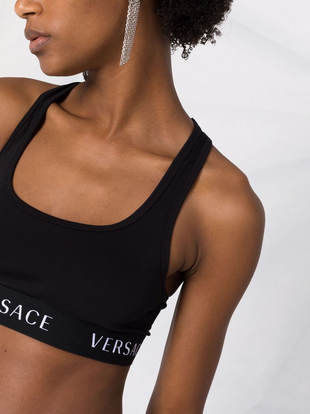 фото Versace спортивный бюстгальтер с логотипом