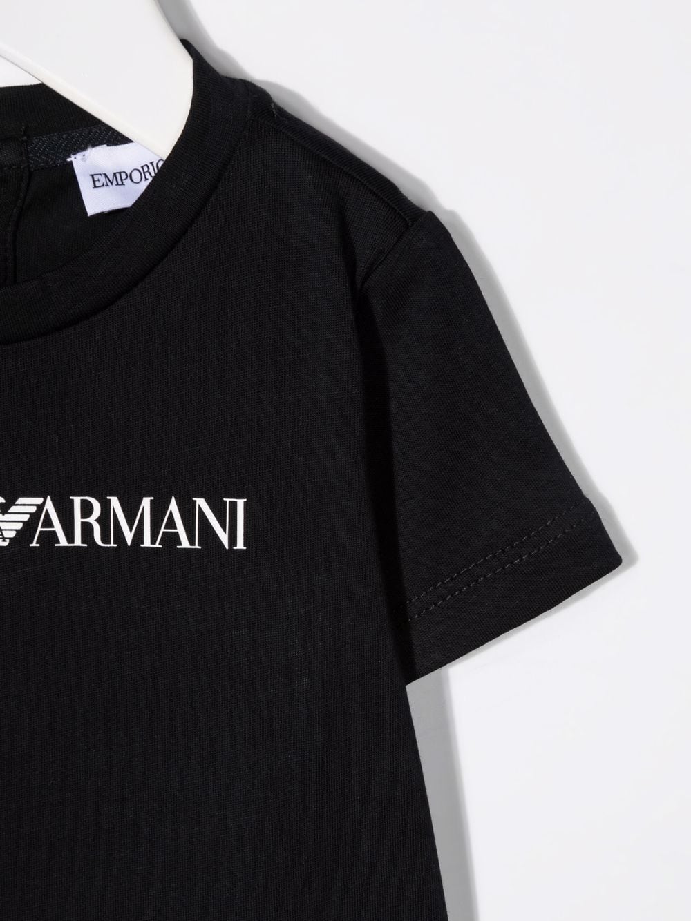 Shop Emporio Armani Logo-print T-shirt In 蓝色