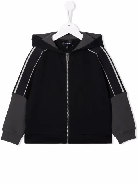 Emporio Armani Kids zipped hooded jacket