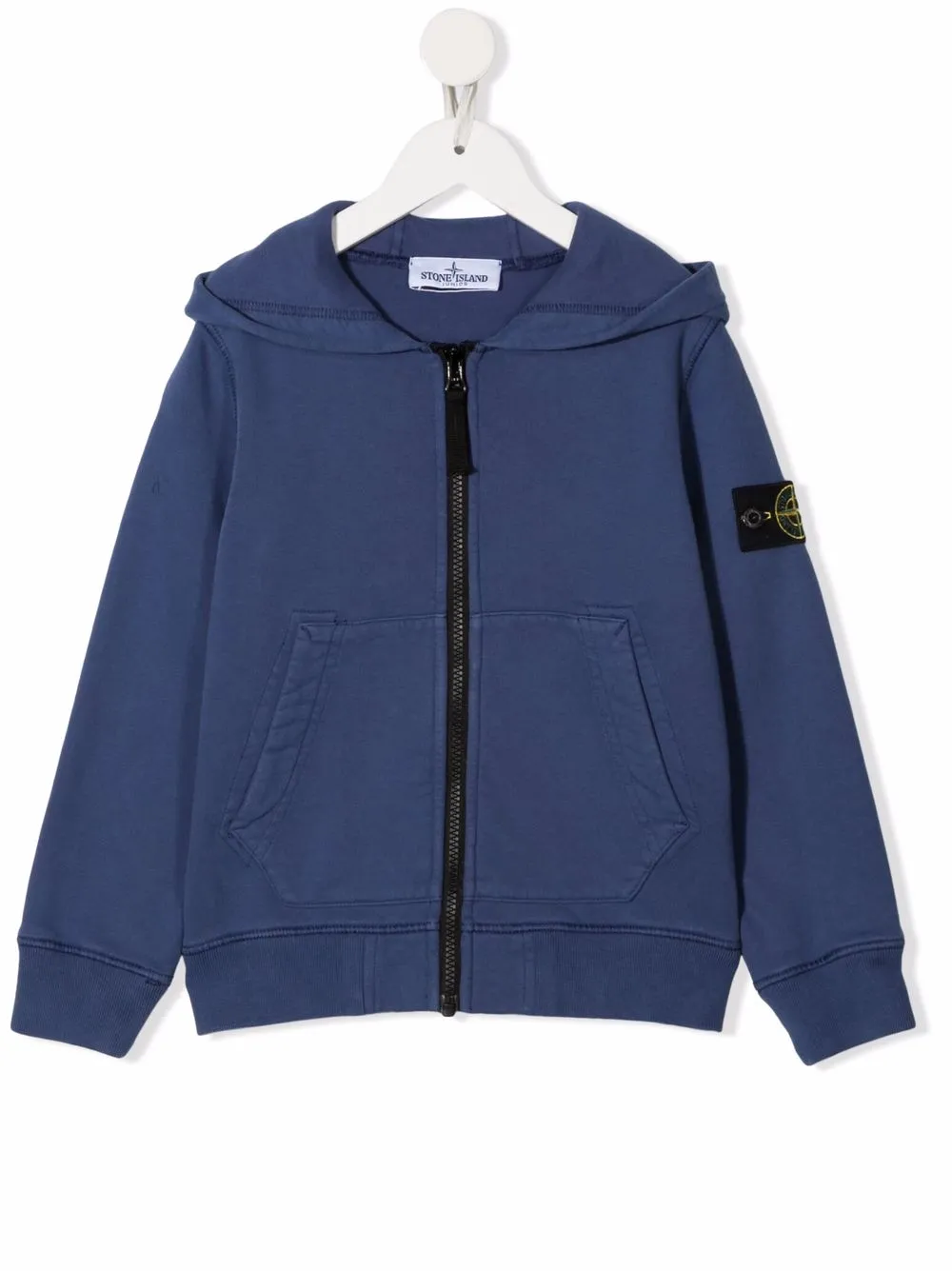 

Stone Island Junior hoodie con parche del logo - Azul