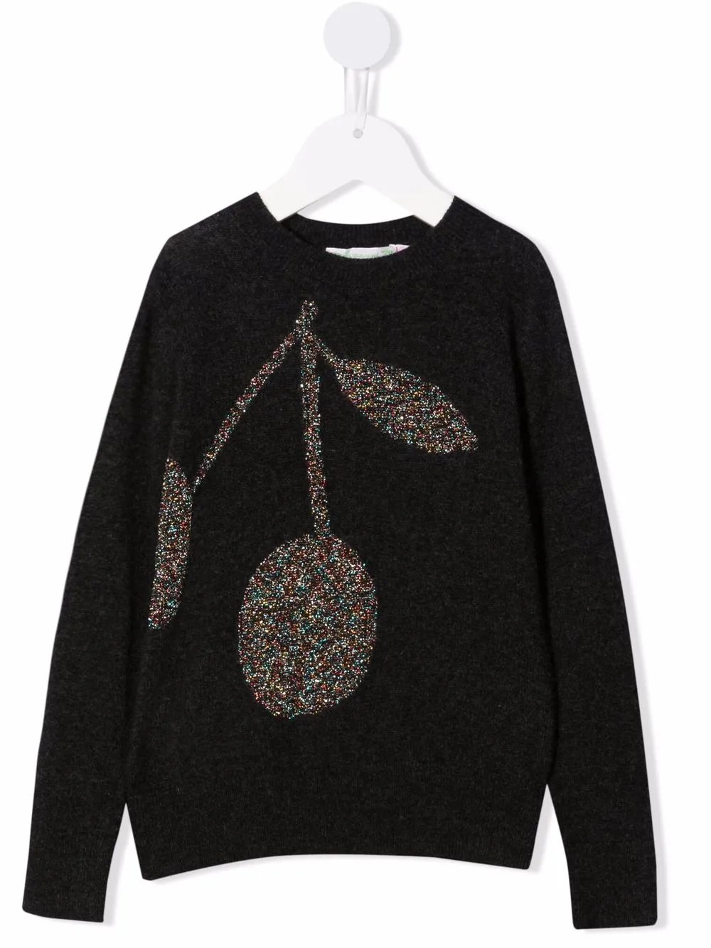 

Bonpoint cherry-motif cashmere-blend jumper - Black