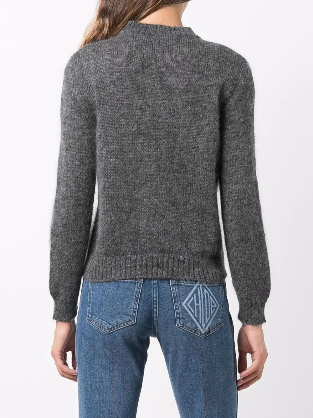 Alberta Ferretti джемпер с длинными рукавами Серый V09275103 17216604