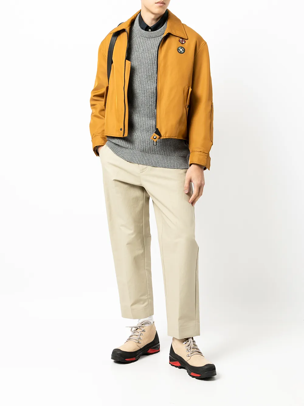 Barbour Trui met ronde hals - Grijs
