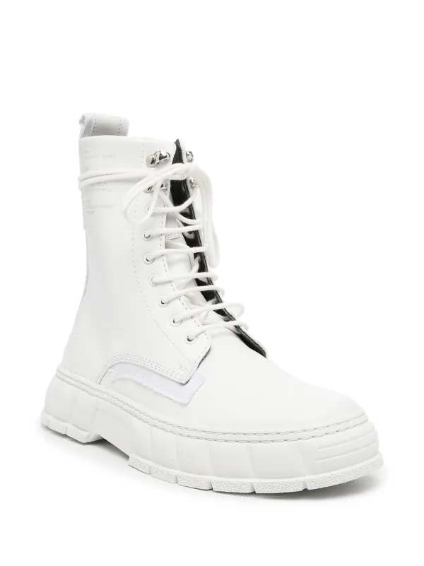 cheap white combat boots