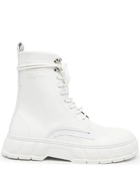 Virón white combat boots