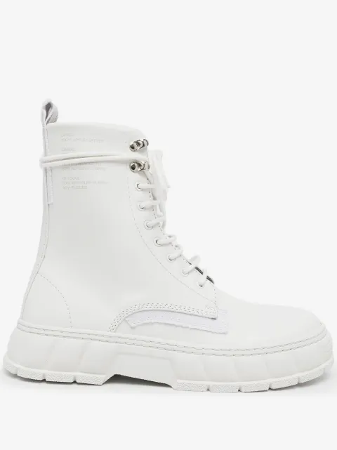 Virón white combat boots