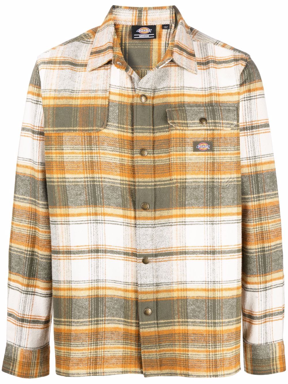 фото Dickies construct checked cotton shirt jacket