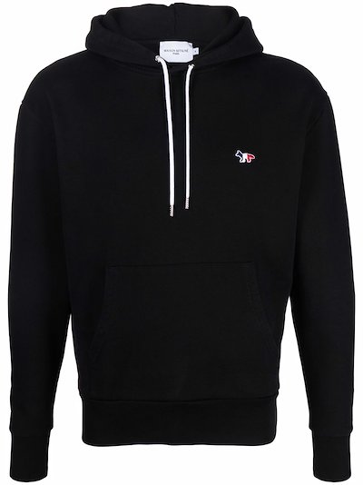 Maison Kitsuné - embroidered logo hoodie 