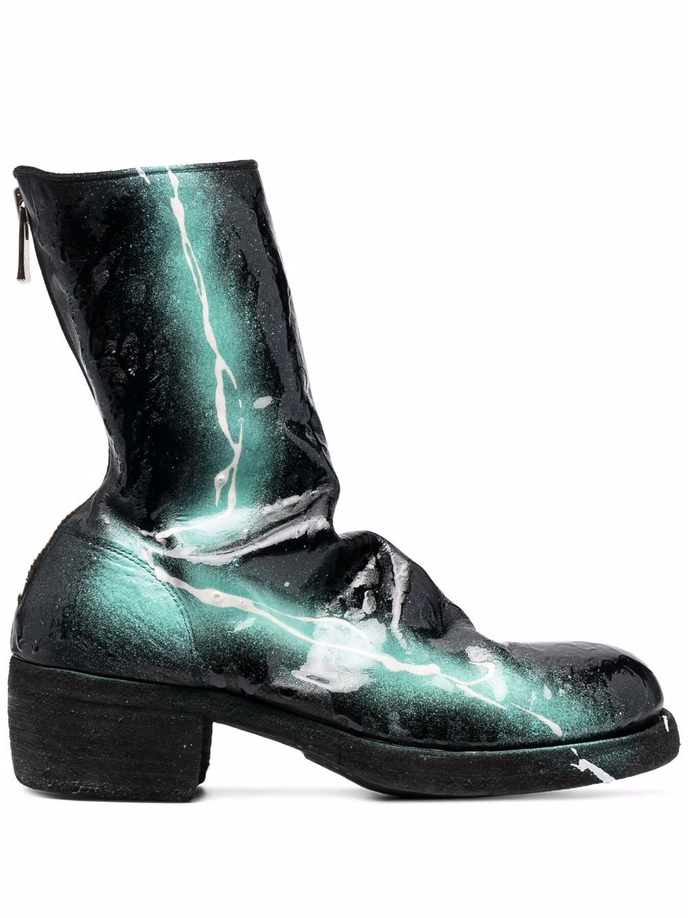 Image 1 of Guidi paint-splatter ankle boots