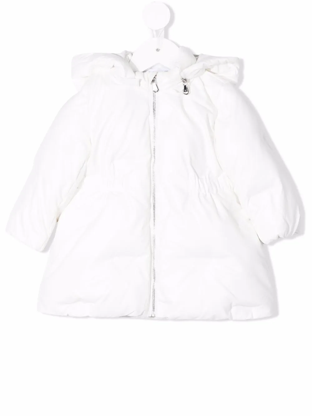 

Emporio Armani Kids cotton hooded raincoat - White