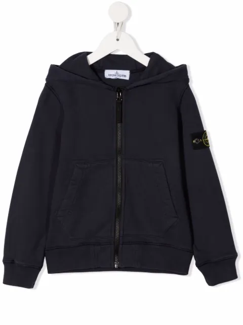 stone island junior black hoodie