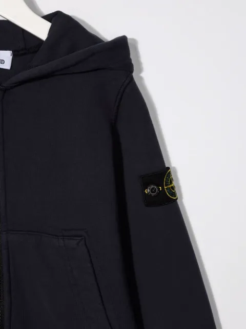 stone island junior black hoodie