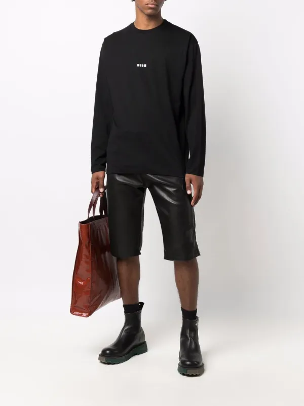 【NEW】MSGM ブラッシュロゴ ロングスリーブTシャツ