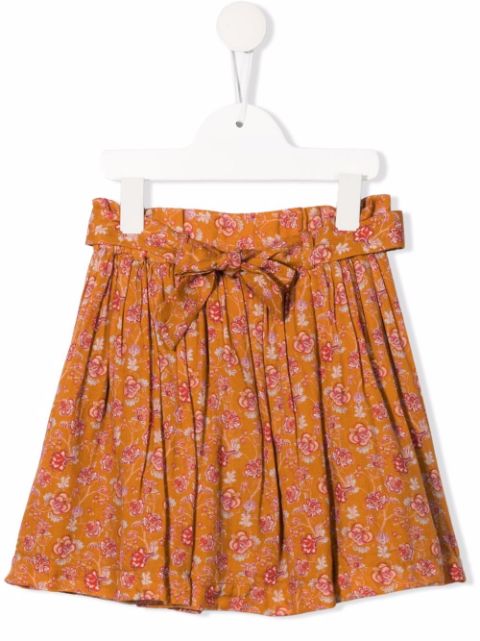 Bonpoint floral-print tie-waist skirt 