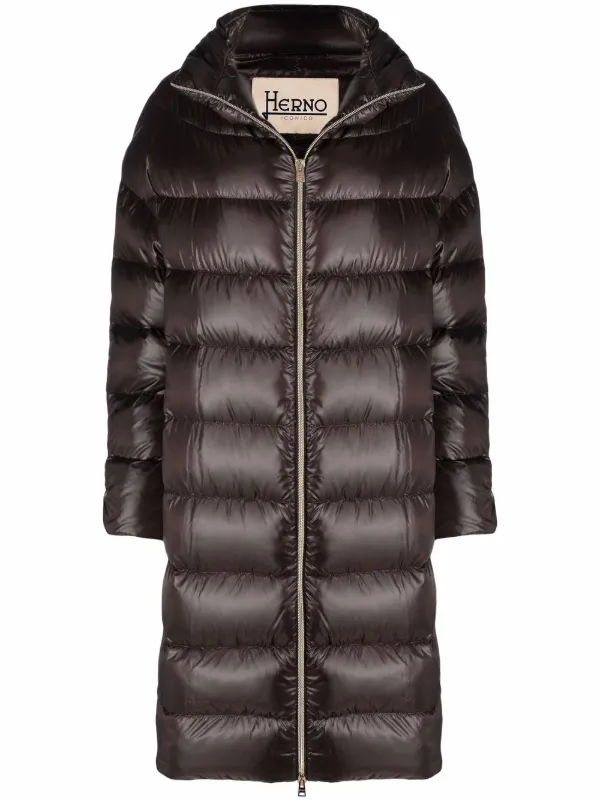 herno zipped padded jacket