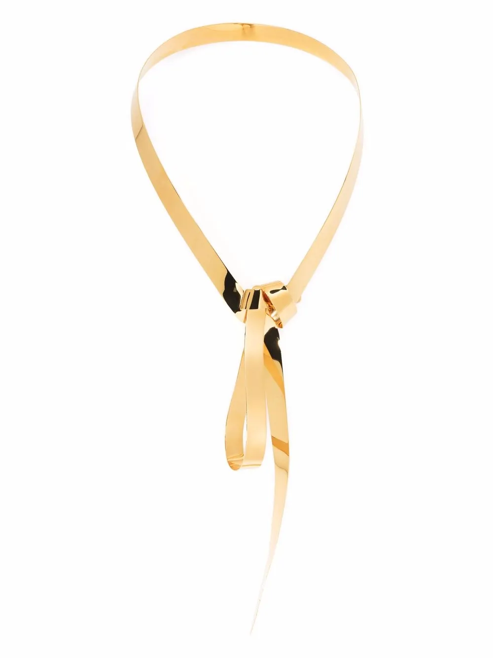 

Jil Sander sculptural knot-detail necklace - Gold