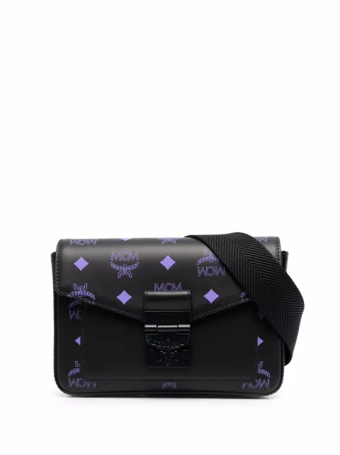 MCM Kuriertasche mit Colour Splash-Logo