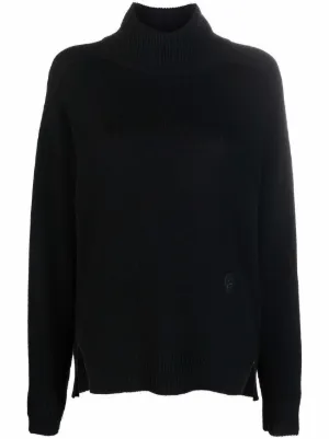 セーター M Chloe 黒 Italy カシミア混