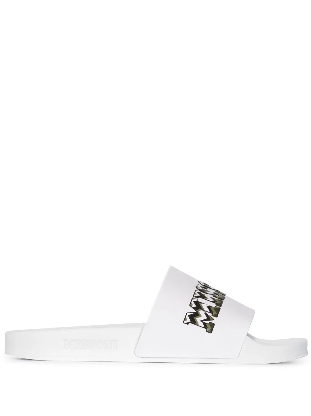 

Missoni flip flops con logo en relieve - Blanco