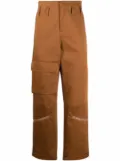 424 high-waisted cargo pants - Brown