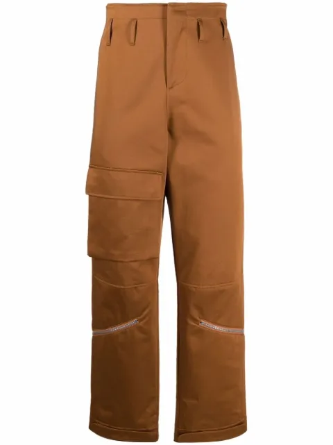 424 pantalones cargo con tiro alto
