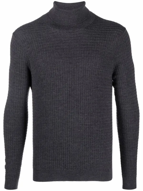 Shop Zanone roll-neck wool jumper with 