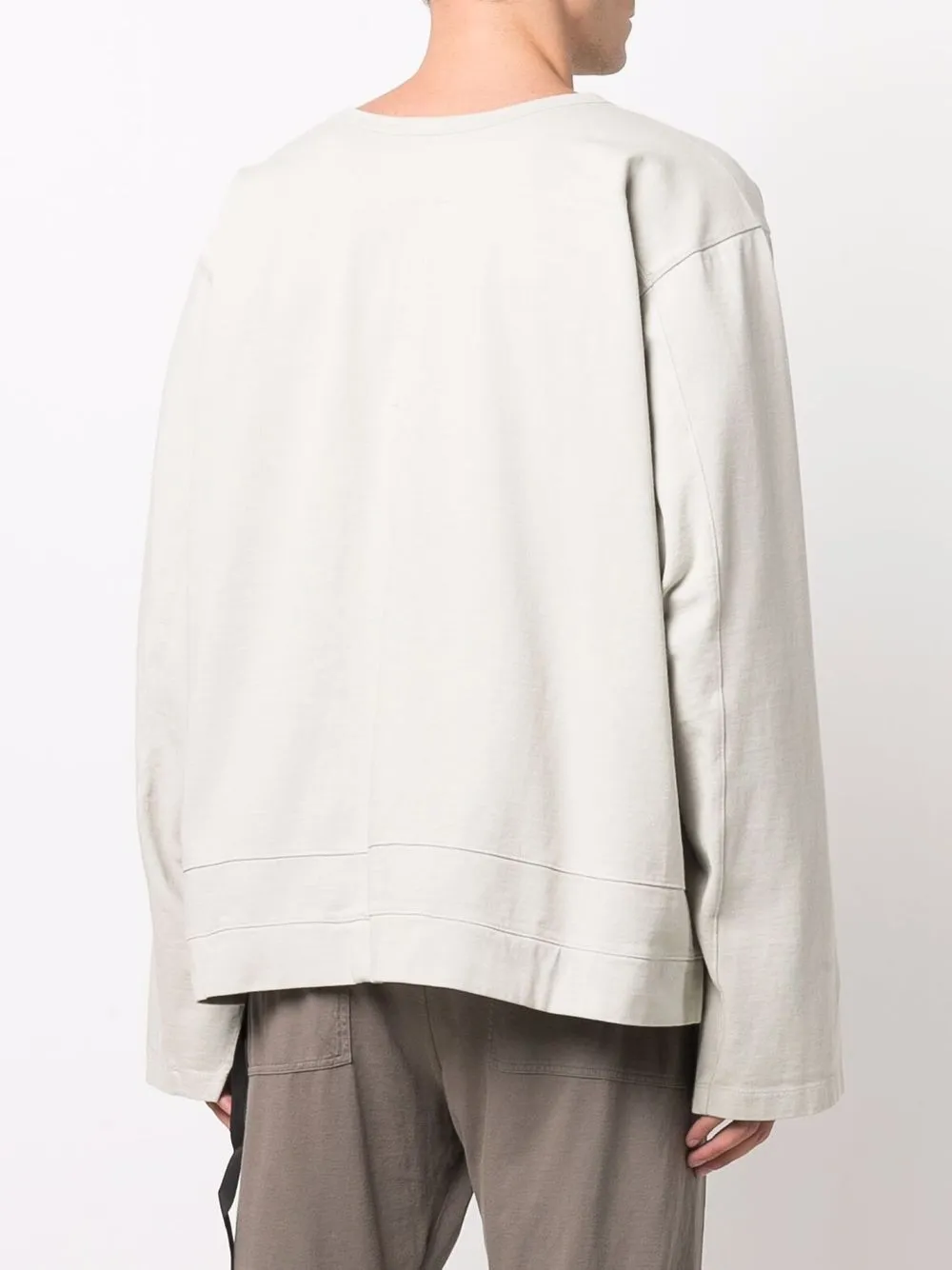 фото Rick owens drkshdw футболка с длинными рукавами и разрезами