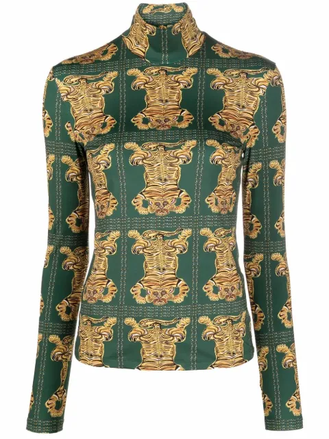La DoubleJ top con estampado de mosaico