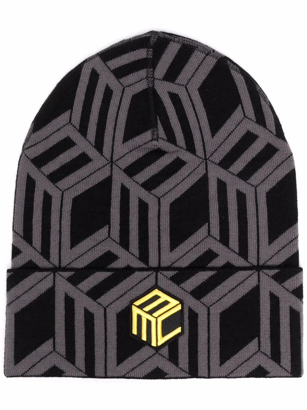 

MCM gorro Cubic con monograma en jacquard - Negro