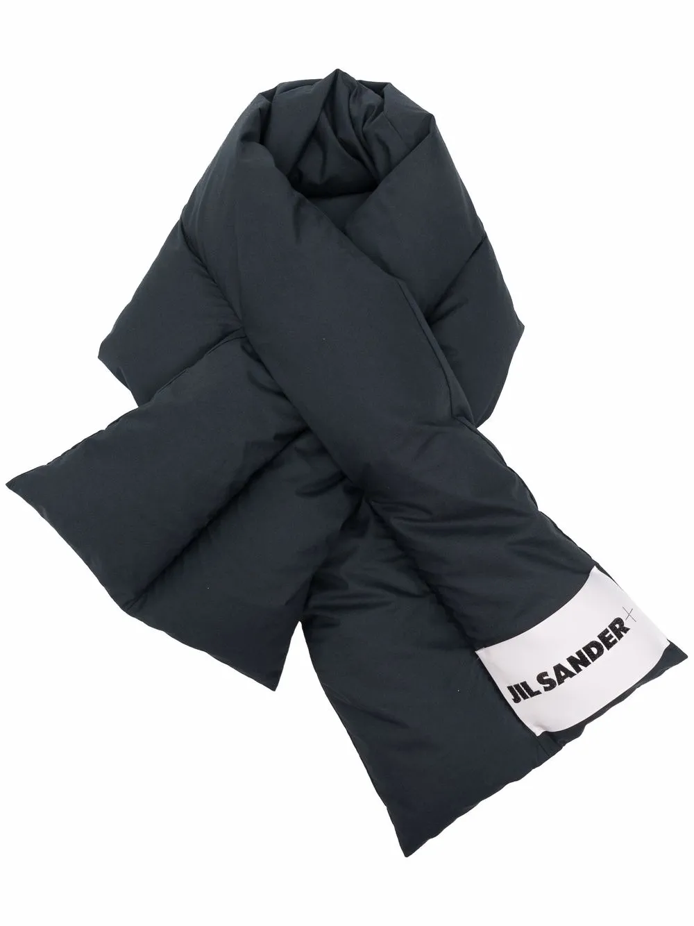 Jil Sander down-padded logo-patch Scarf - Farfetch