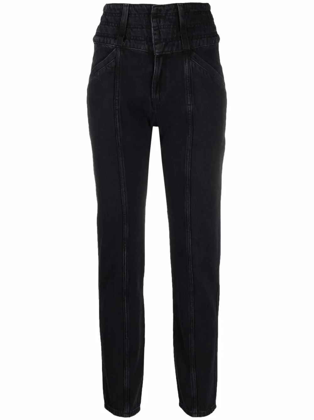 

IRO jeans slim con tiro alto - Negro