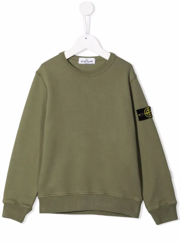 stone island patch sweatshirt